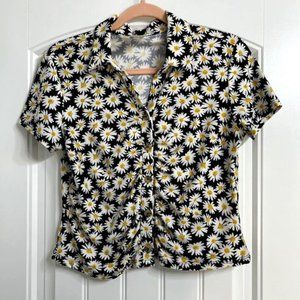 Daisy Cropped Button up Shirt